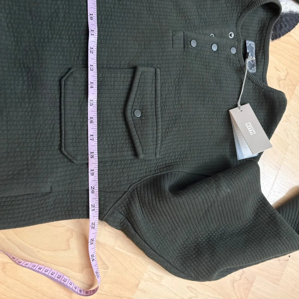 NEW KITH  Interlock Samson Henley‎ In Kalamon Mens Size Extra Small